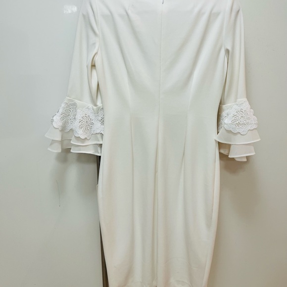 NWT Calvin Klein White Polyester/Spandex Retail $139 Size 4 - Picture 2 of 16